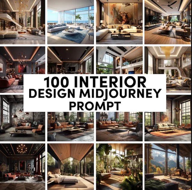 100 MIDJOURNEY PROMPT for Interior Design, AI Art, Digital Art ...