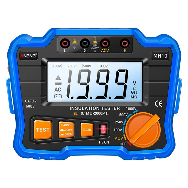 Tester di isolamento misuratore di resistenza isolante portatile preciso