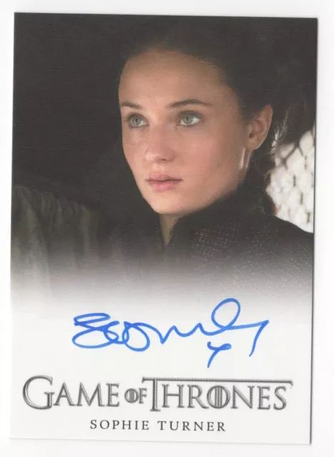 Sophie Turner as Sansa Stark GAME OF THRONES Season 6 Autograph Card Auto