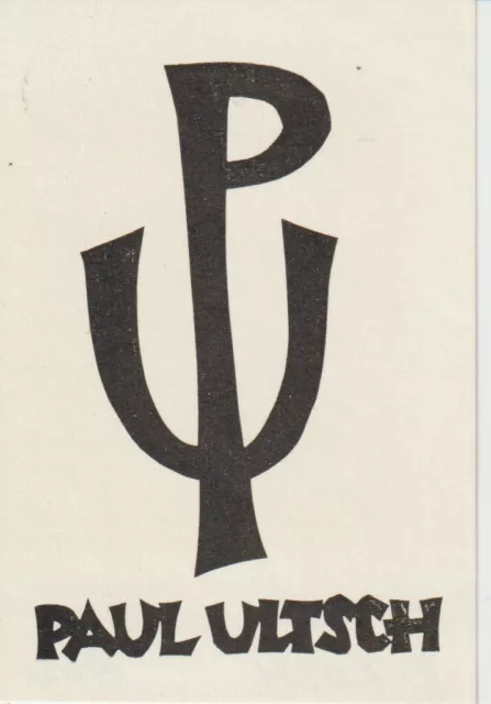 Ex-Libris Paul Ultsch par R Koch, 1962