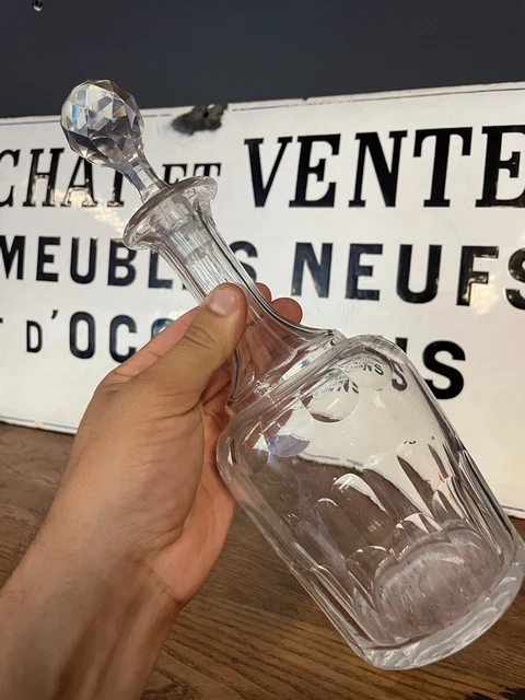 Ancienne Carafe/Bouteille publicitaire - Cinzano - En verre épais - Des