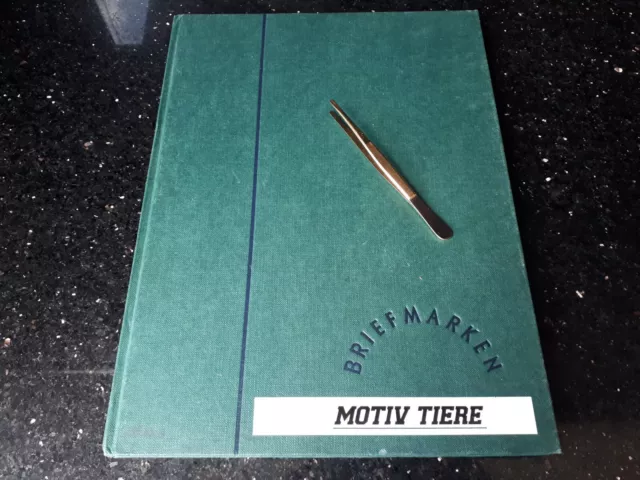 BRIEFMARKEN "MOTIV TIERE", kleine gestempelte Sammlung auf 8 Seiten, TIP