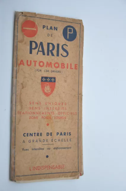 Ancien plan de PARIS AUTOMOBILE collection