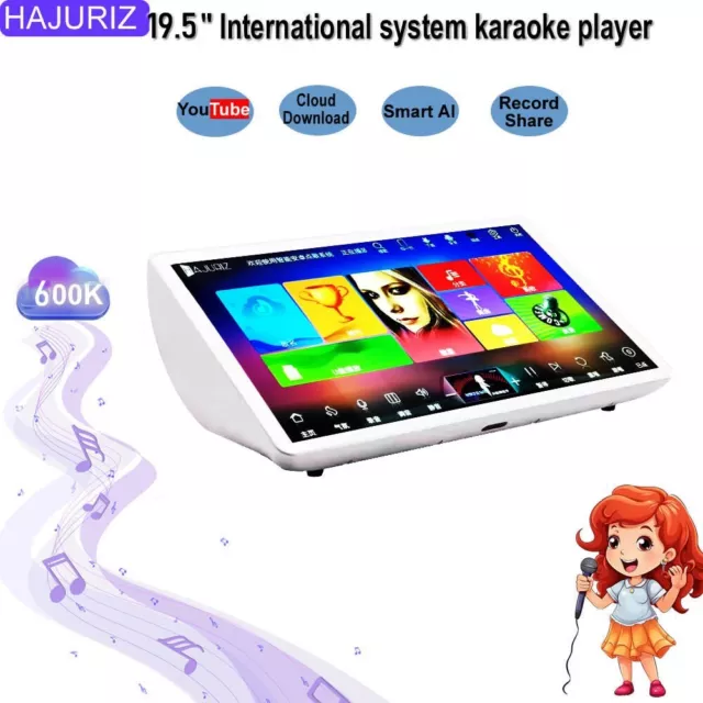 AU-HAJURIZ,Karaoke player,19.5'' 2TB HDD,3IN1 YouTube,Cloud download,Smart AI