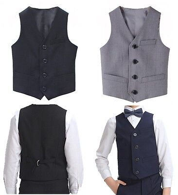 Boys Page Prom Wear Wedding Formal Waistcoat Christenings Formal Suit Special
