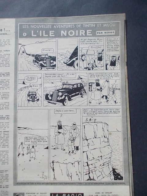 Tintin N°31 : L'Île Noire – Édition Originale – BD Ancienne – Occasion