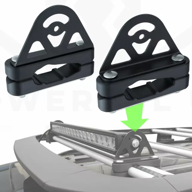 Light bar accessory mount kit roof rack for Thule WingBar AeroBlade cross bars