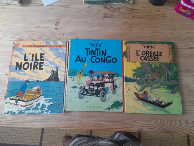 Lot bd tintin ancienne Vintage  Hergé