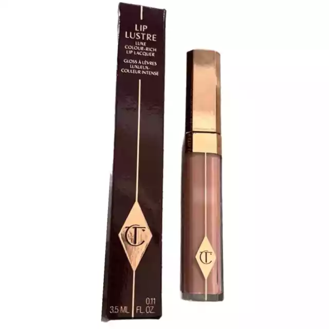 New Charlotte Tilbury Lip Lustre Lasting Lip Lacquer SEDUCTION (Nude)~ NIB