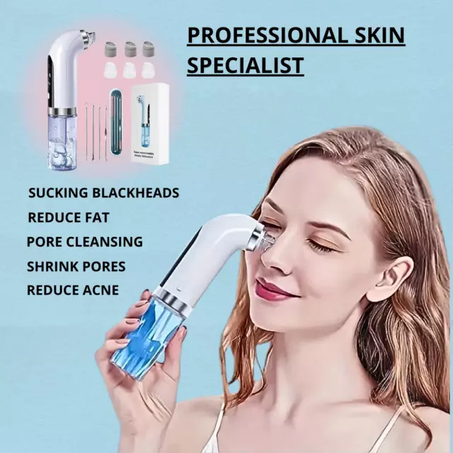 Electric Blackhead Facial Remover Pore Cleaner Skin Face Machine Vacuum Acne Dot