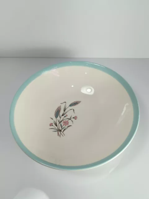 Vintage Homer Laughlin 9" Duratone Spring Garden Round serving Bowl  Made in USA