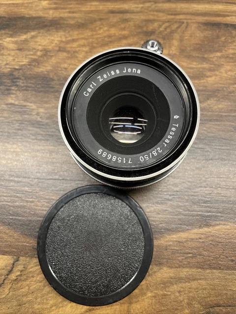 CARL ZEISS JENA DDR Objektiv Lens Tessar 2,8/50 für Exakta Exa 50mm