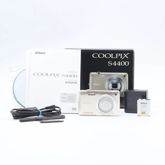 NIKON COOLPIX S4400 20MP Digital Camera 6x Zoom Touch LCD Full Kit