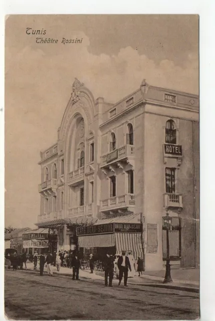 TUNISIE - Tunisia - Old Postcard - TUNIS le theatre Italien Rossini