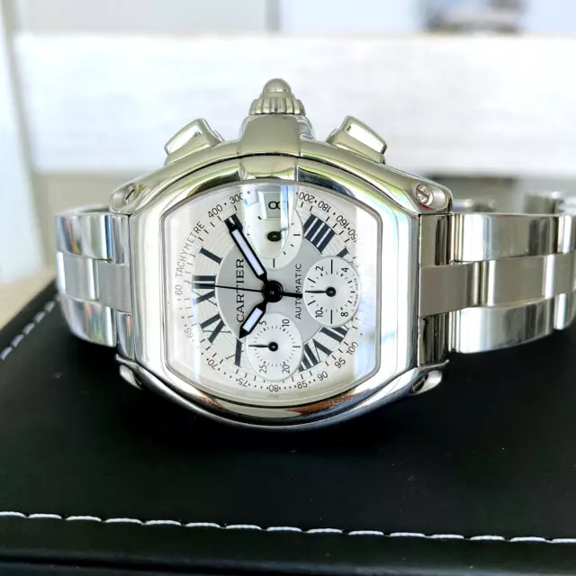 Cartier Roadster Chronograph Silver Men's Watch (2618) Cartier Roadster Chronograph Silver Men's Watch (2618)