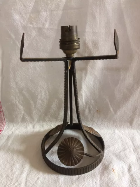 GALLÉ PIED DE lampe champignon pâte de verre EUR 290,00