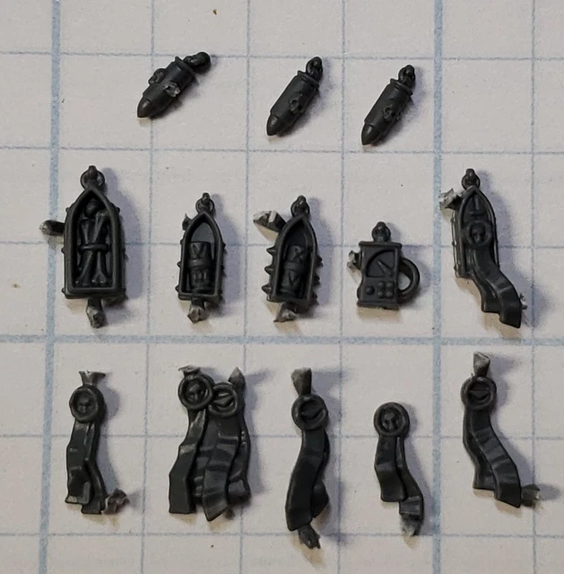 Warhammer 40k Space Marine Bits – Heavy Intercessor Gravis Armor Shoulder Pads (Parts #19-20)