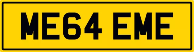 Mega Me64 Eme Number Plate Emie Emily Emm Em Private Reg Big Boss Bo55 B19 B16