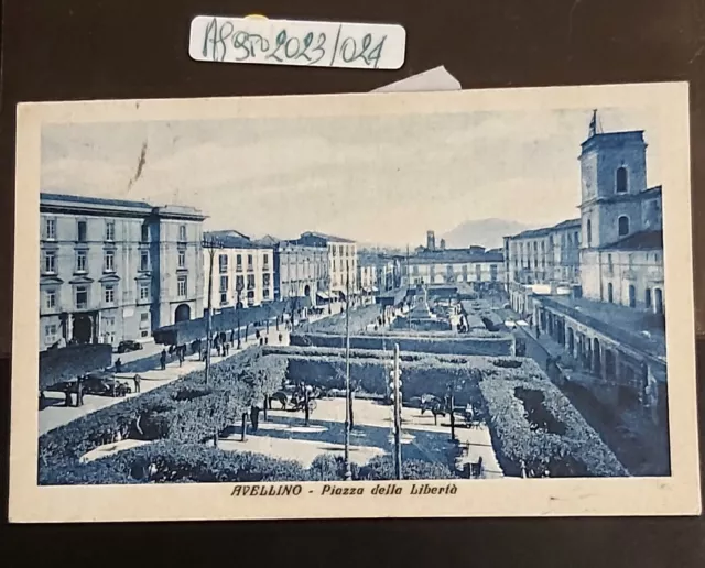 1936 CARTOLINA AVELLINO PIAZZA DELLA LIBERTÀ Perfetta Viaggiata COME DA FOTO