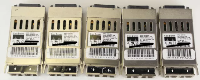 Lot of 5 WS-G5484 1000Base-SX SFP Transceiver Module