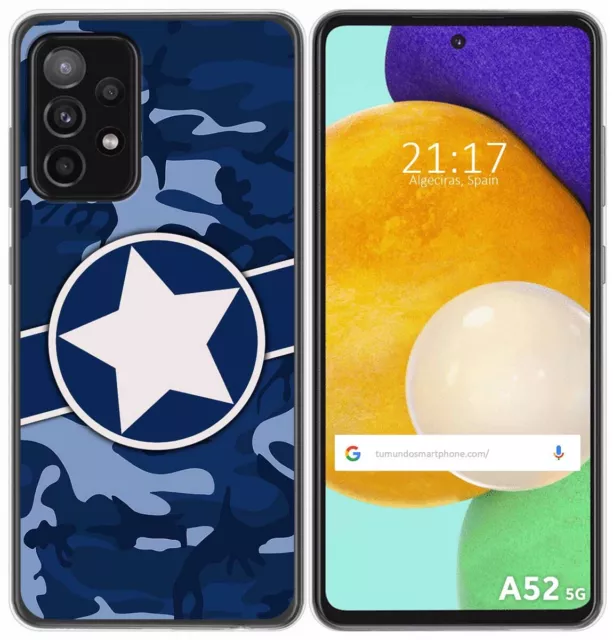 Coque Gel TPU pour Samsung Galaxy A52/A52s 5G Design Camouflage 03 Dessins