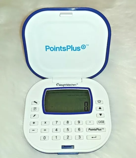 Calculadora Weight Watchers Points Plus color azul y blanco sin folleto