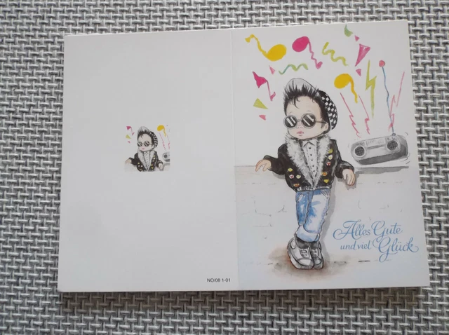 GLÜCKWUNSCHKARTE &amp;ALLES GUTE und viel Glück&amp;quot; EUR 1,00 - PicClick DE