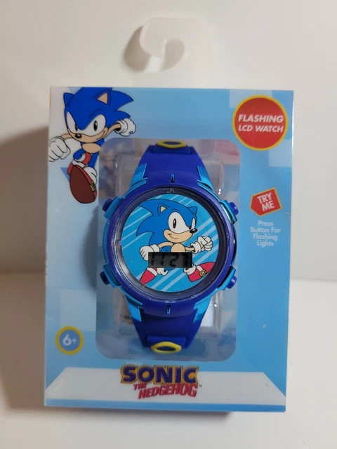 Orologio Da Polso Per Bambini Sonic The Hedgehog Analogico, Cinturino Blu