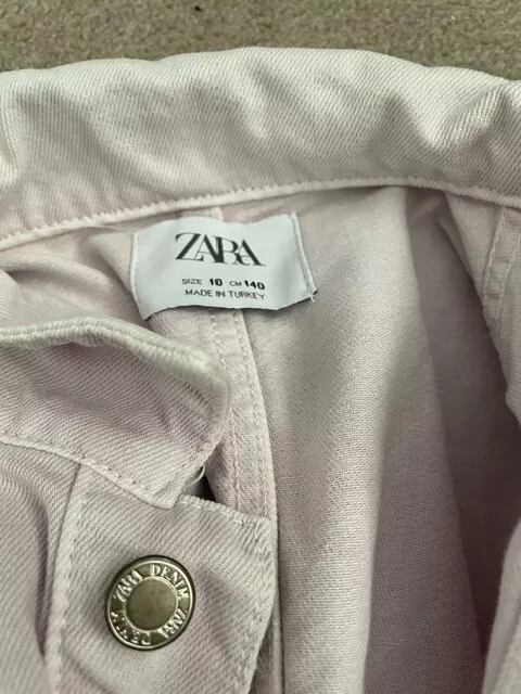 Zara Kids two piece denim shirt shorts Summer outfit 10 years 3