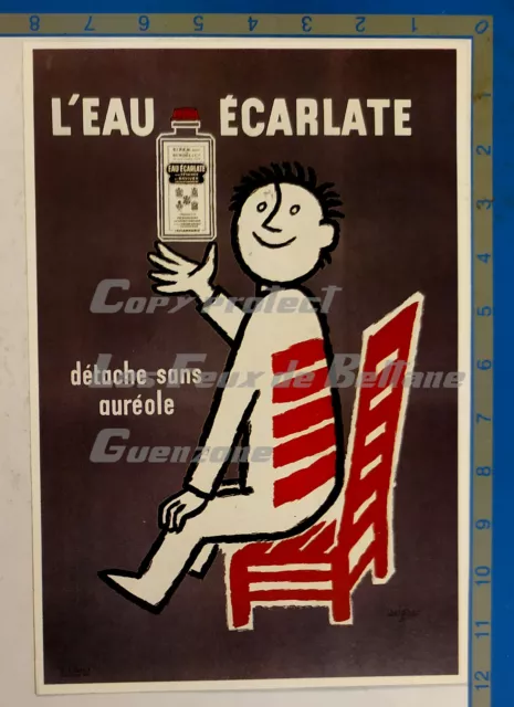 EAU ECARLATE illustration SAVIGNAC advertisements advertise