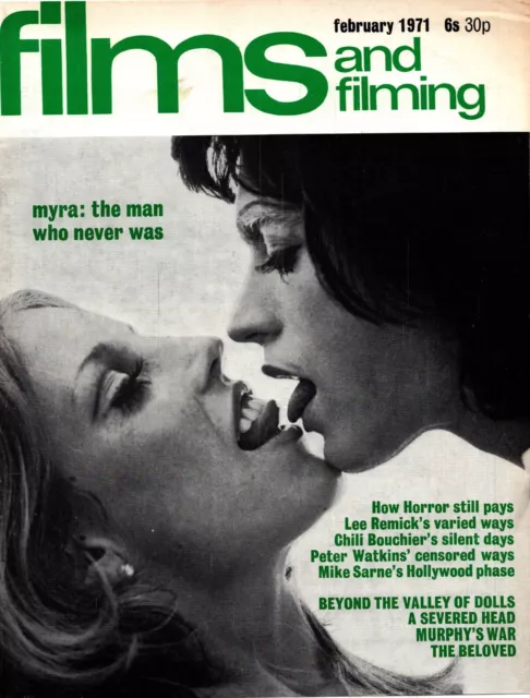 Framed Films & Filming Magazine Cover Page 11X8" 1971 Feb