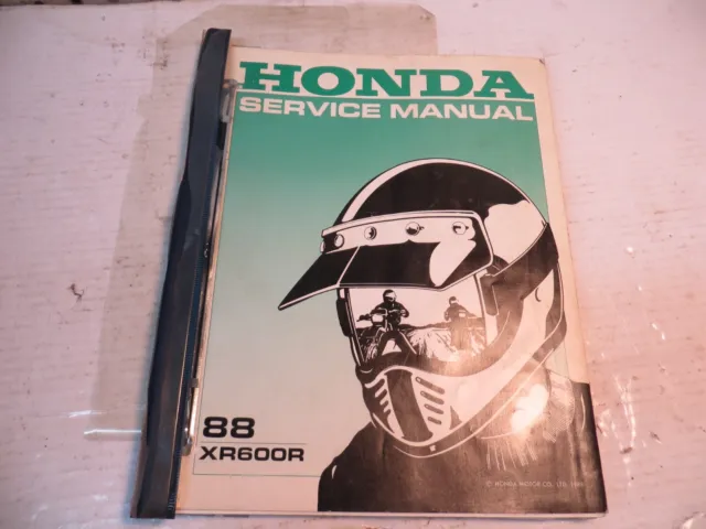 1988 Honda XR600R OEM motorcycle service manual