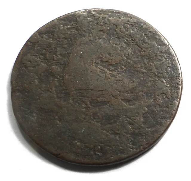 1787 New Jersey Colonial Copper Coinage in Low Grade with corrosion   (951)