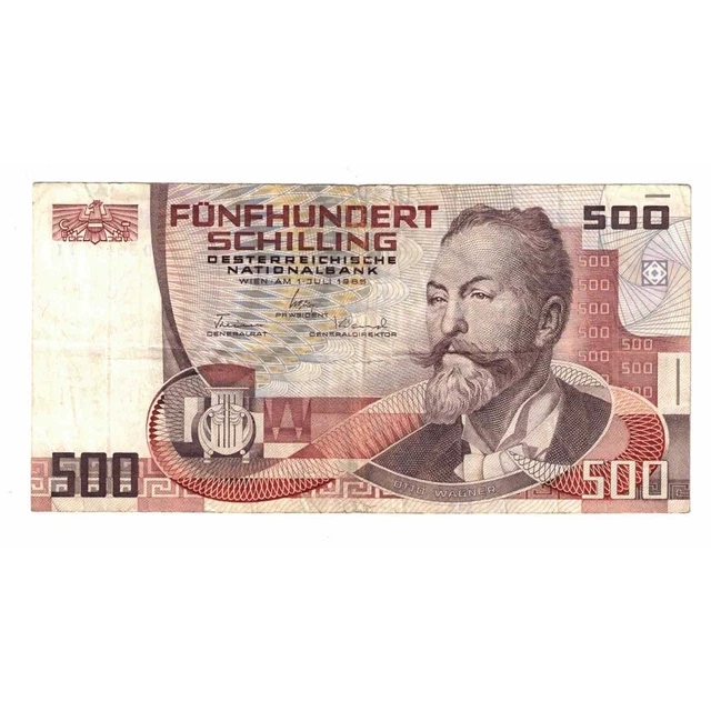 [#332662] Banknote, Austria, 500 Schilling, 1985, 1985-07-01, KM:151, VF