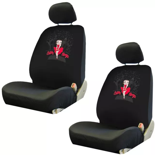NEW Betty Boop Skyline Low Back Seat Covers Universal Fit Autos Cars SUVs - Pair