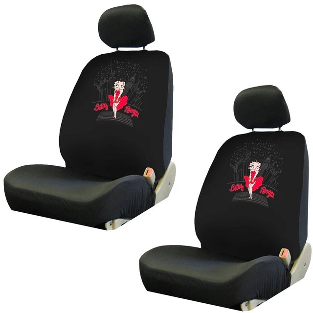 NEW Betty Boop Skyline Low Back Seat Covers Universal Fit Autos Cars SUVs - Pair