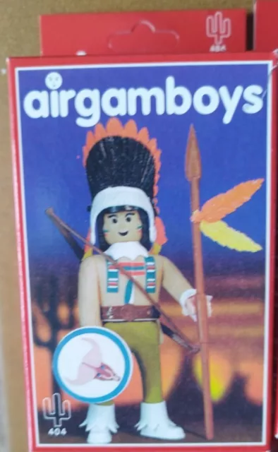 Airgamboys Indio Toro Sentado  Nuevo En Caja. Airgamboy