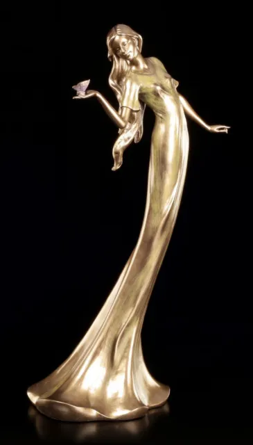Donne Figura - Donna Con Farfalla - Veronese Dama Lungo Sottile Statua