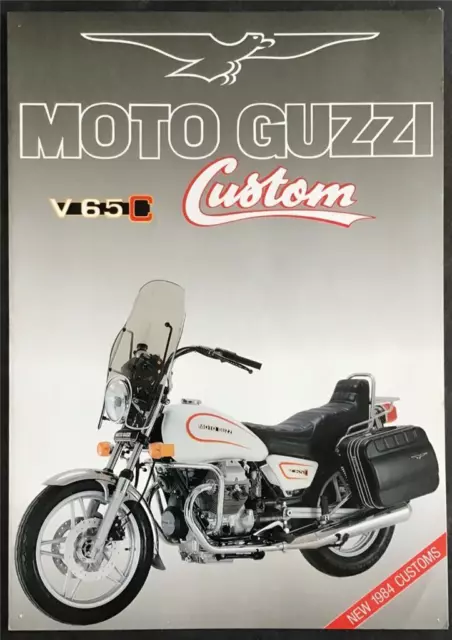 MOTO GUZZI V65c MOTORCYCLE Sales Brochure 1984