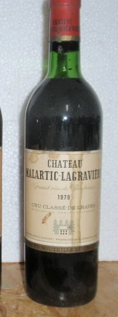 1970 pessac-léognan château malartic-lagravière grand cru classé rouge 1970