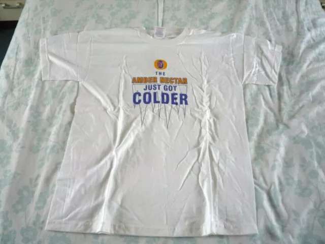 Fosters ' The Amber Nectar Just Got Colder ' T Shirt Sized S - Unused Old Stock