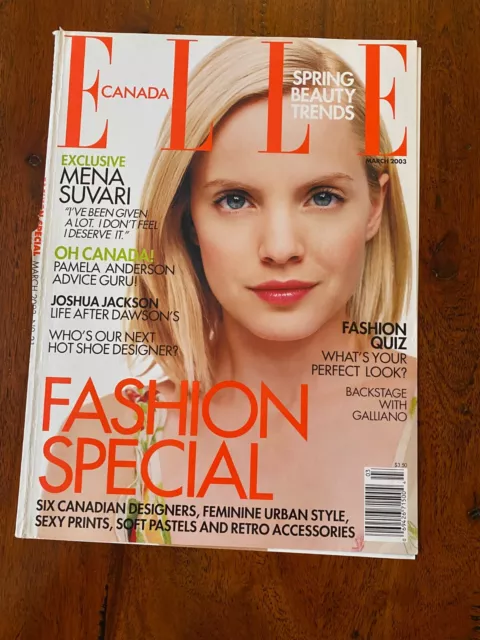 Vintage ELLE Magazine Mena Suvari March 2003 Cover "Only"