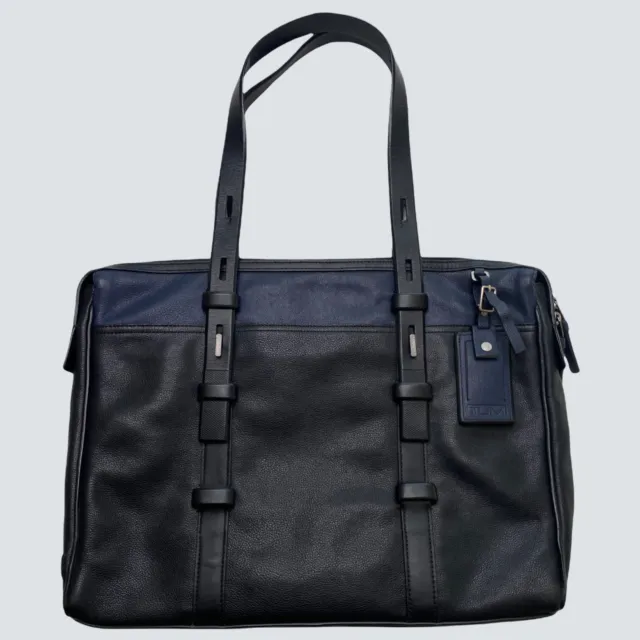 TUMI Bag Mission Harrison Leather Briefcase Laptop Alpha Business