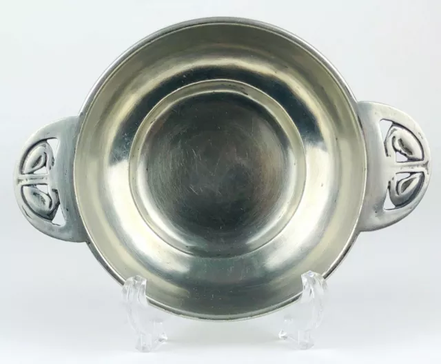 -LIBERTY & Co.- TUDRIC PEWTER TWIN HANDLED PORRINGER BOWL DISH No. 01286