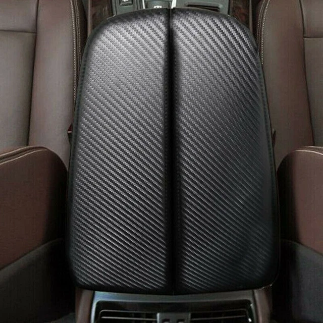 ​Qualität neue praktische Armlehnenbezug PU Ledersitz schwarz Carbonfaser