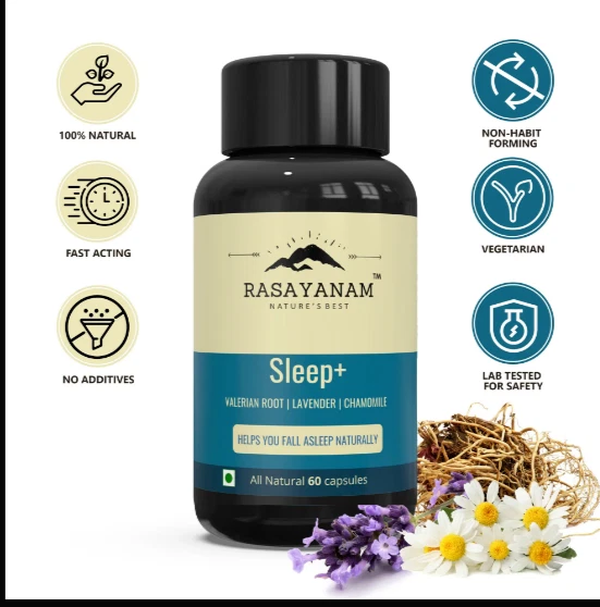 Tableta Rasayanam Sleep + 60 mejor sueño, antienvejecimiento, sin cansancio, mejor stock de EE. UU.