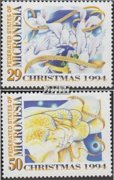 Mikronesien 395-396 (kompl.Ausg.) postfrisch 1994 Weihnachten