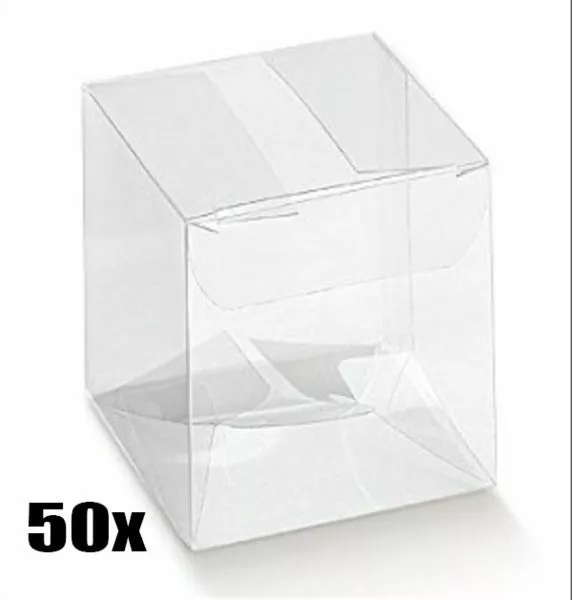 Boîte Petite Boîte Plexiglas Sachets À Dragées 10X10X10 Cm