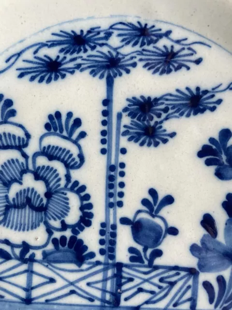 Assiette En   Faience De Delft 18 Eme Siecle 3