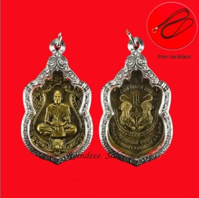 Thai Amulet Buddha Pendant Phra Coin Saber-Eating Tiger LP Phat  Talisman Magic